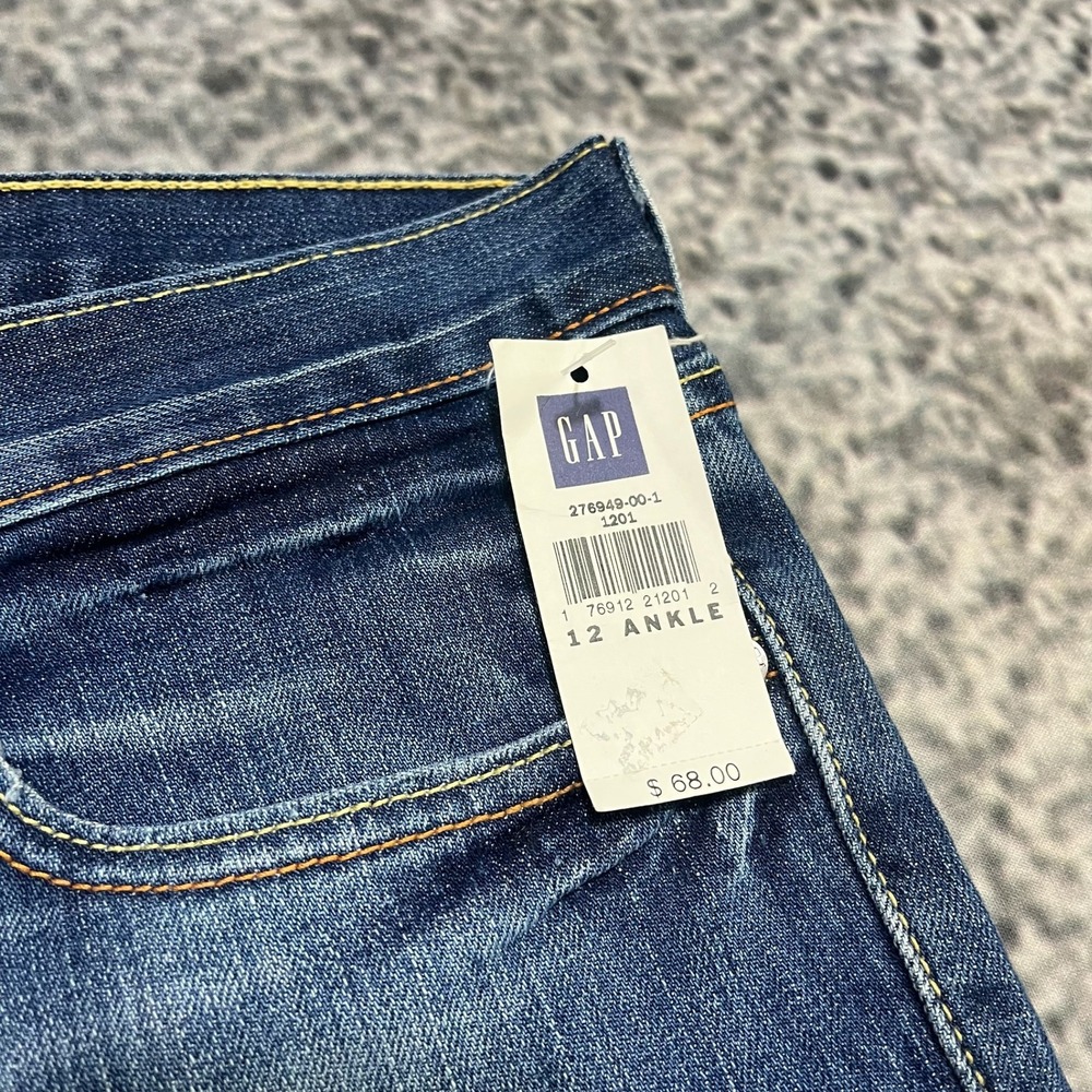 NWT Gap Low Rise Bootcut Jeans Womens 12 (34x30) Blue Western Hippie Y2K - Picture 6 of 16